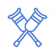 Blue Crutches