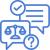Blue legal chat icon