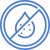Blue water contamination icon